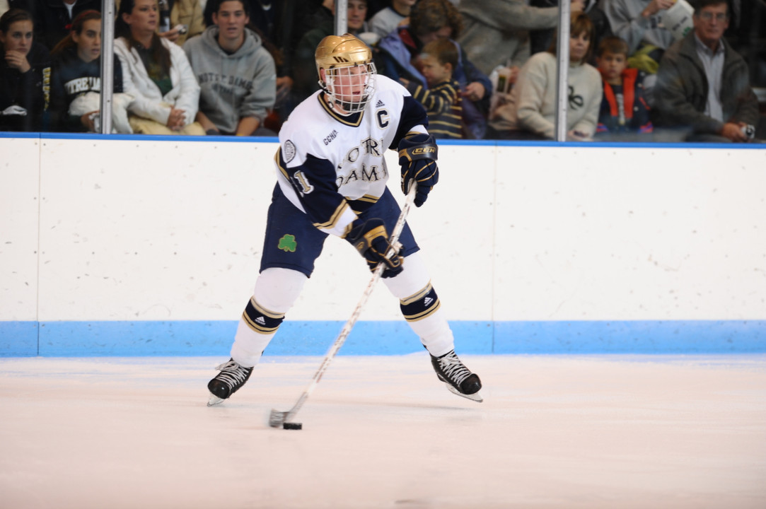 Former Irish right wing and captain, Erik Condra, will make his NHL debut with the Ottawa Senators Tuesday night.