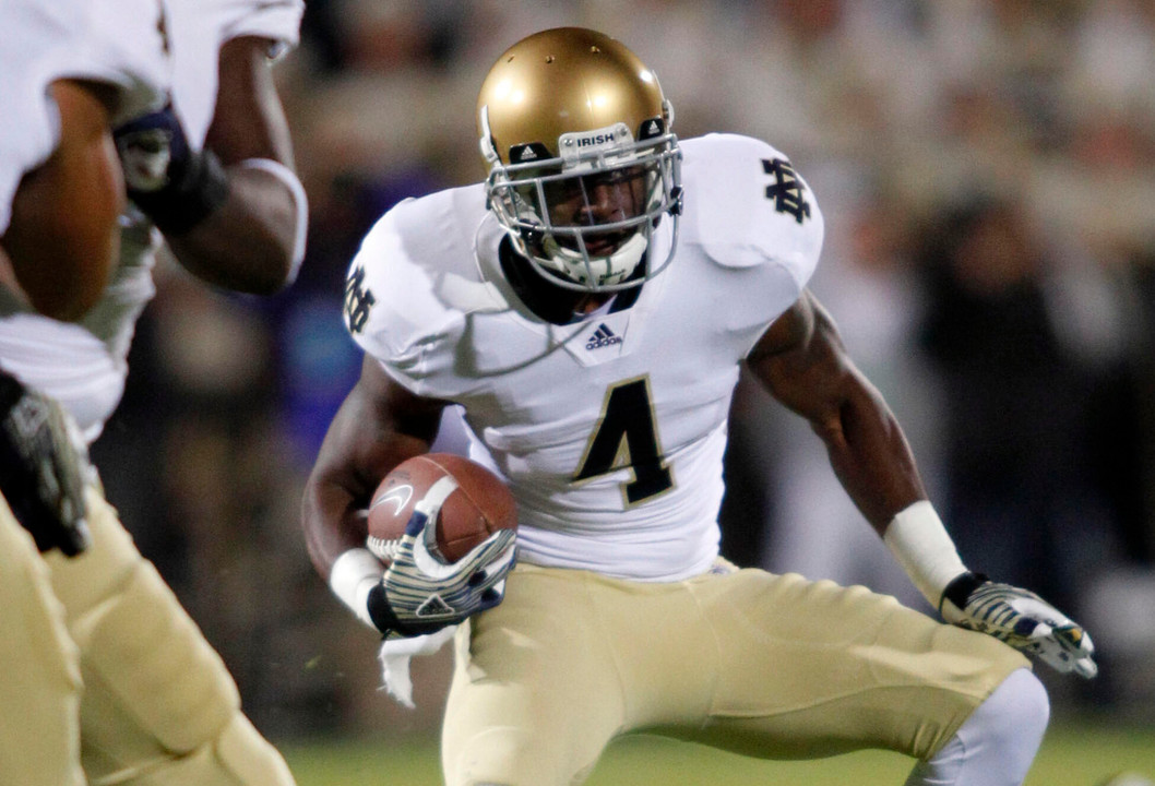 Gary Gray intercepted the first pass of the game against Purdue last Saturday, setting up the first Notre Dame touchdown in an eventual 38-10 victory.