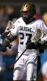 Sophomore Ryan Hoff leads the Irish with 32 goals this season. Notre Dame boasts the nation's fifth-best scoring offense and the top man-up offense.