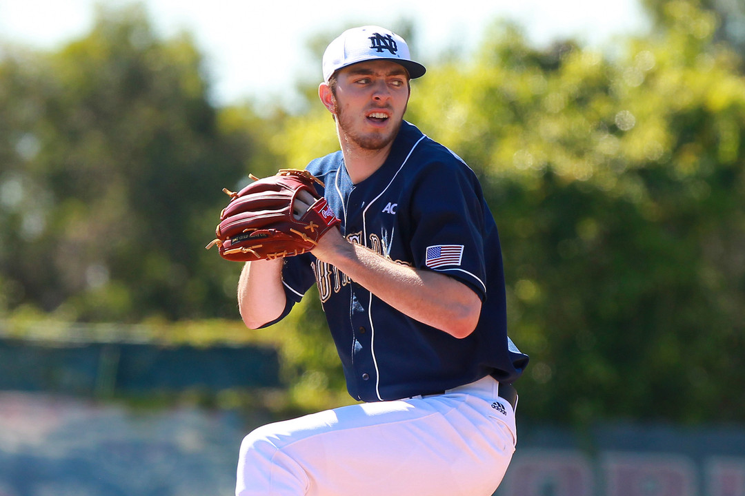 Junior Scott Kerrigan earned his first career win Tuesday night in an 11-1 Irish victory over Valparaiso.