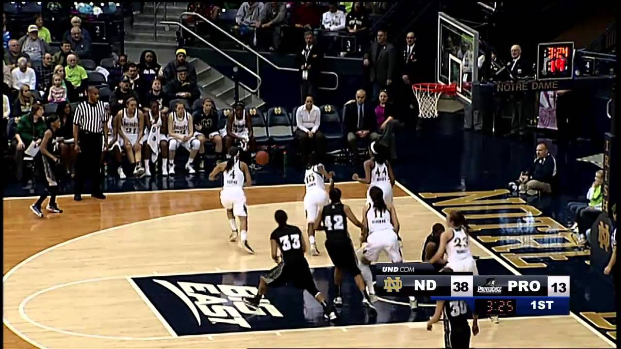 Irish 89, Friars 44 - Notre Dame Women's Basketball