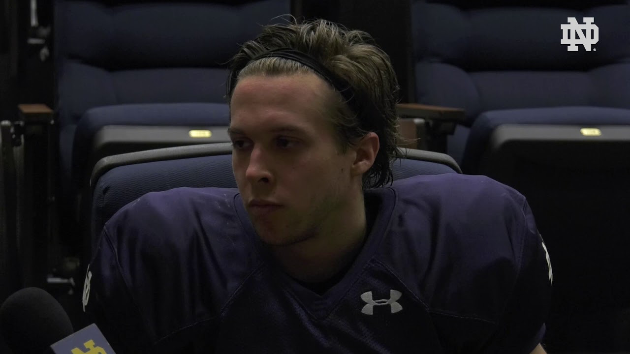 @NDFootball | Chris Finke Post-Practice Interview (2019)