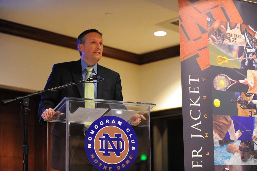 Chicago White Sox senior vice president Brooks Boyer ('94, basketball) served as the event's keynote speaker (photo by Mike &amp; Susan Bennett).