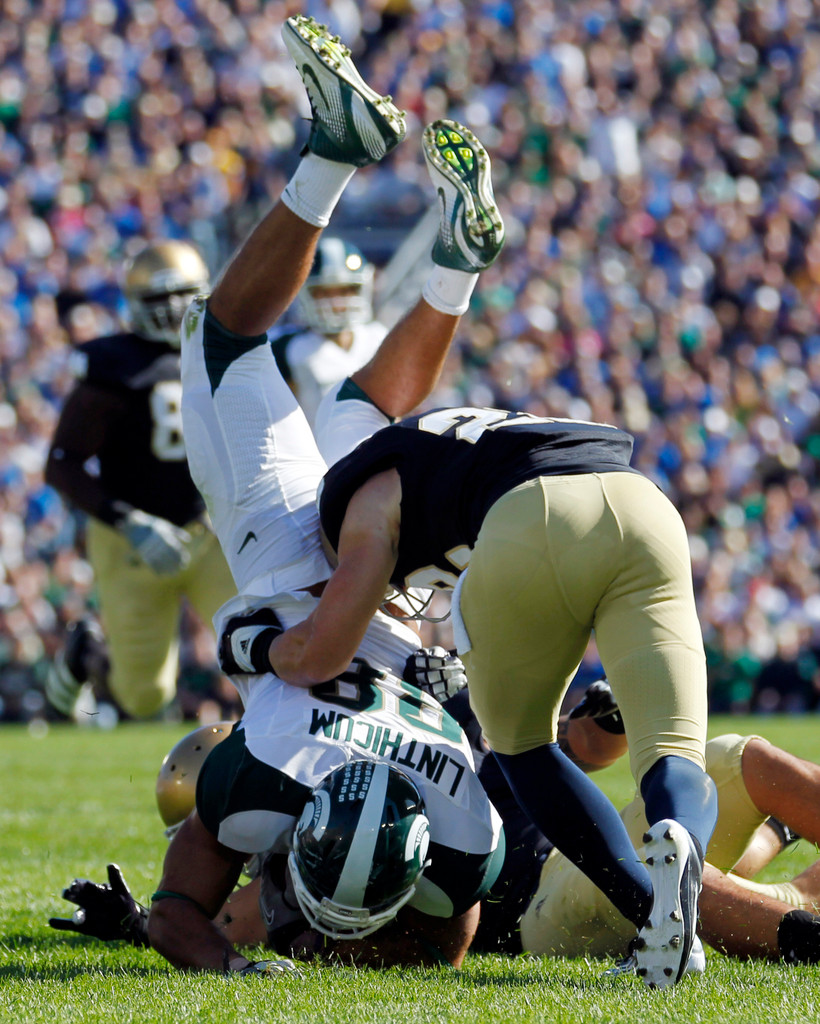 Irish Earn Resounding First Win, 31-13 Over #15 Spartans (AP)