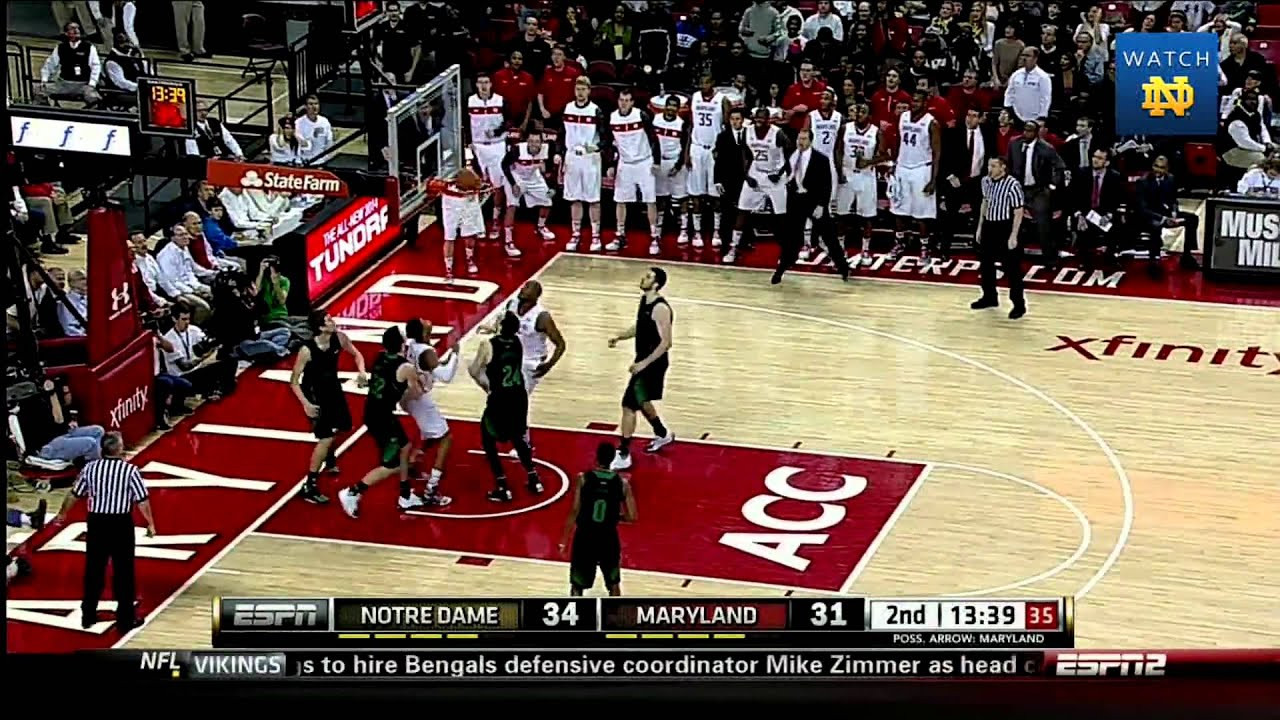 Irish 66, Terrapins 74 - Notre Dame Men's Basketball