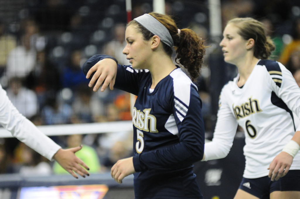 Notre Dame Volleyball vs Maquette on 09-29-2012