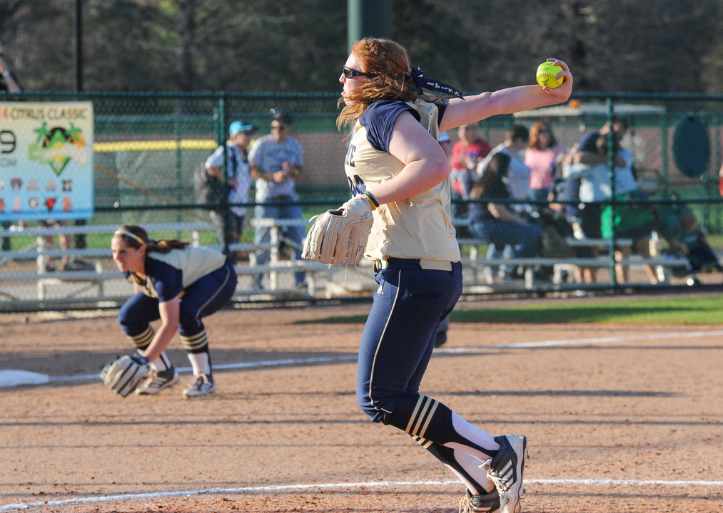 Senior pitcher Laura Winter