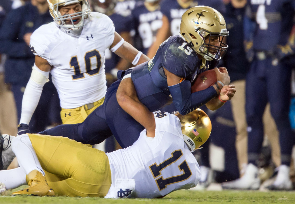 No. 6 Football vs. Navy (USATSI)