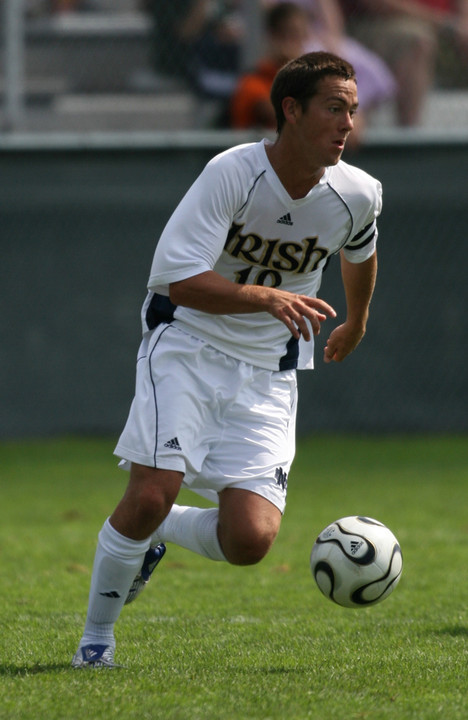 Senior midfielder Alex Yoshinaga is Notre Dame's top returning scorer and a team tri-captain this season.