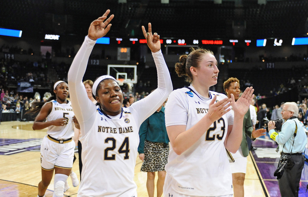 NCAA Sweet 16: ND WBB vs. Texas A&M (USATSI)