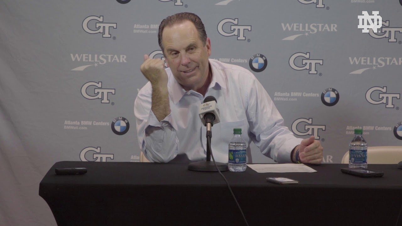 @NDMBB | Mike Brey Post Game Press Conference at Georgia Tech 2019