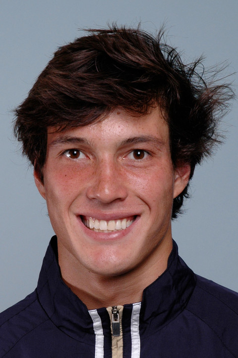 Justin Schneider is third in the men's decathlon after one day of competition.