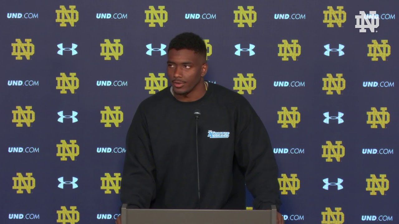 @NDFootball | Brandon Wimbush Post Game Press Conference vs Ball State (2018)