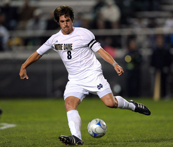 Junior midfielder Michael Thomas scored his seventh goal of the season for the Irish.