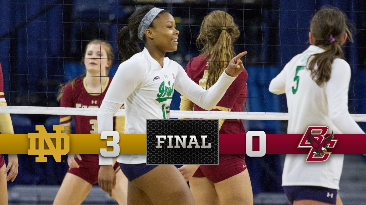 Top Moments - Notre Dame Volleyball vs. Boston College