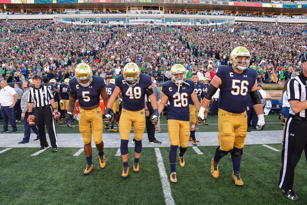 No. 22 Notre Dame def. Miami (Ohio), 52-17