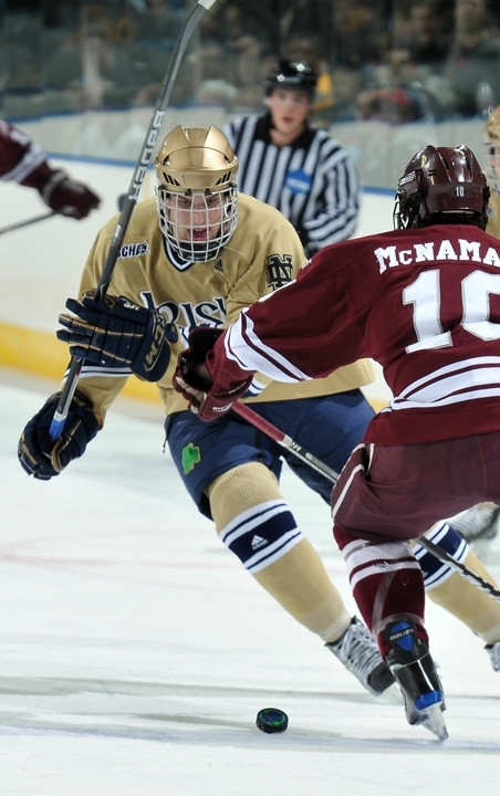 Sophomore center Riley Sheahan was selected in the first round, 21st overall by the Detroit Red Wings in the 2010 NHL Entry Draft.