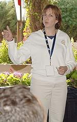 Julie Doyle presiding at the winter board meeting
