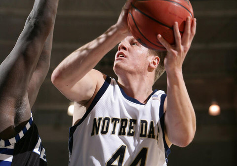 Luke Harangody also had 14 rebounds on the night. (AP Photo/Tribune Photo, Santiago Flores)