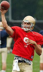 Pat Dillingham has impressed the Irish coaching staff with his continued development during the team's preseaso workouts.