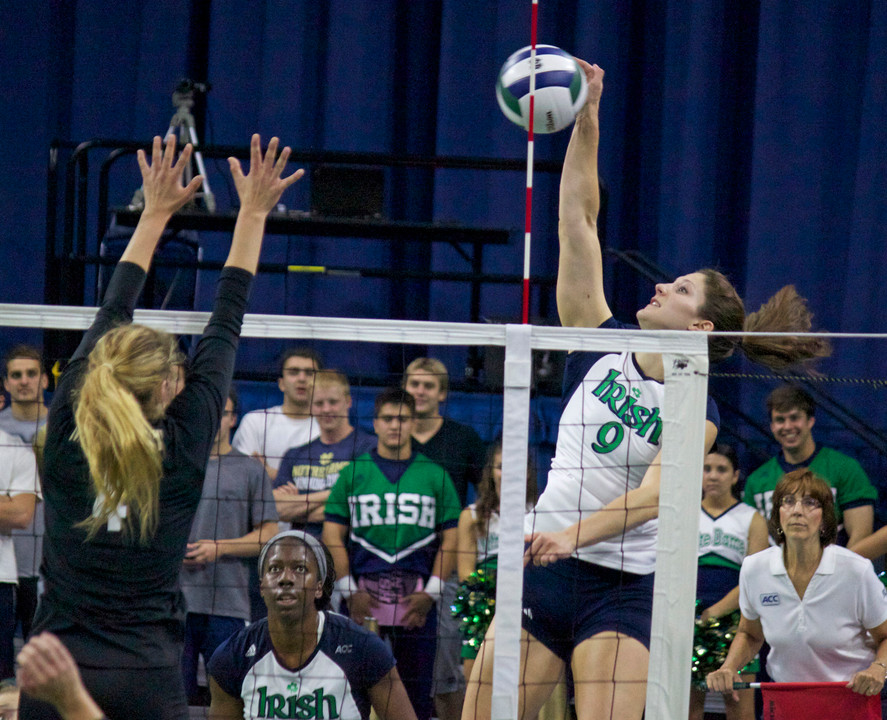 Senior Nicole Smith had 12 kills and a team-high four blocks in Sunday's win over Pitt.