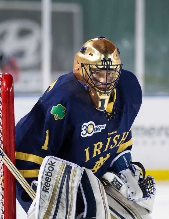 Senior goaltender Steven Summerhays had a career-high 47 saves in the 2-2 tie with Providence College.