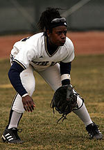 Junior Kellie Middleton provided the big hit in game one for the Irish with an RBI single in the top of the eighth.