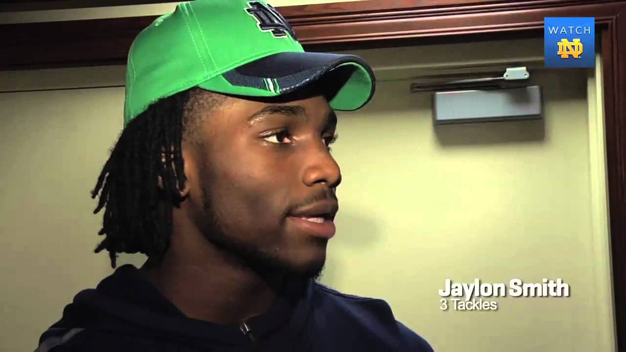 Notre Dame Football Navy Players Post Game