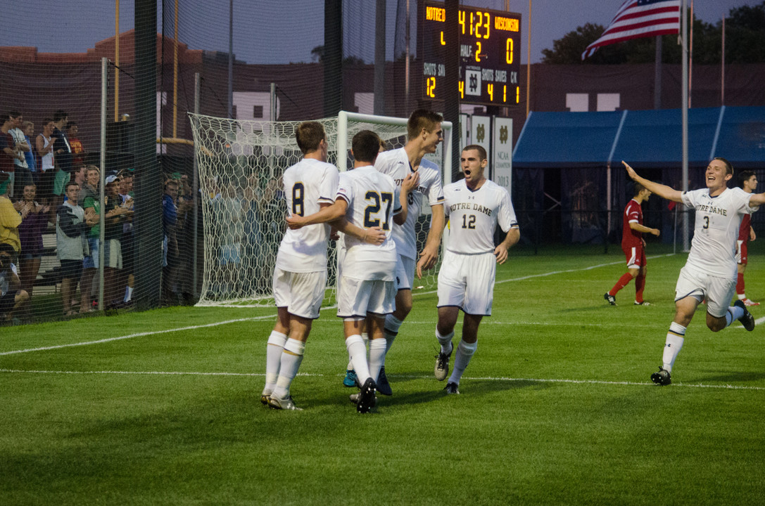 Notre Dame will play host to Virginia or Virginia Tech at 1 p.m. (ET) on Sunday at Alumni Stadium.