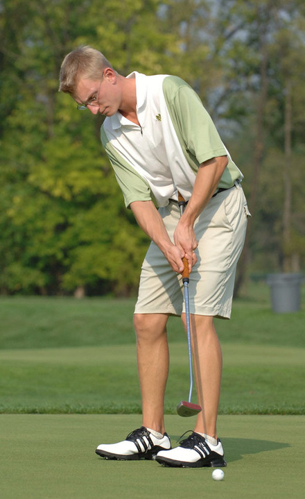 Senior tri-captain Mark Baldwin is one of three golfers who have made up the core of the Irish travel squad for the past two NCAA regionals.