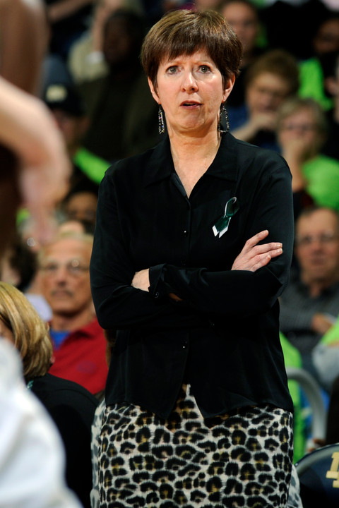 Notre Dame's Muffet McGraw has become the second women's basketball coach to be a two-time recipient of the Associated Press National Coach of the Year award, earning her latest honor on Saturday afternoon at the NCAA Women's Final Four in New Orleans.
