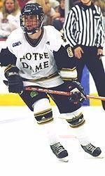 Junior Josh Sciba picked up his 10th goal of the season in Notre Dame's 2-1 loss to Minnesota State.