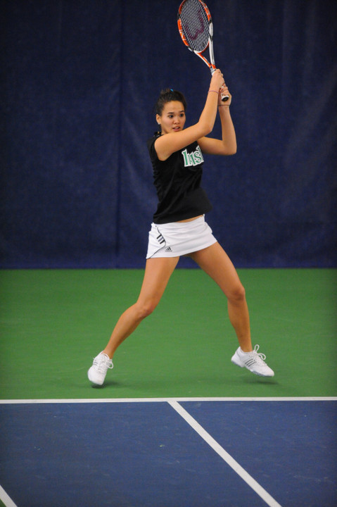 Kristy Frilling battled back against Baylor to earn her 12th-straight victory on the year in dual action.