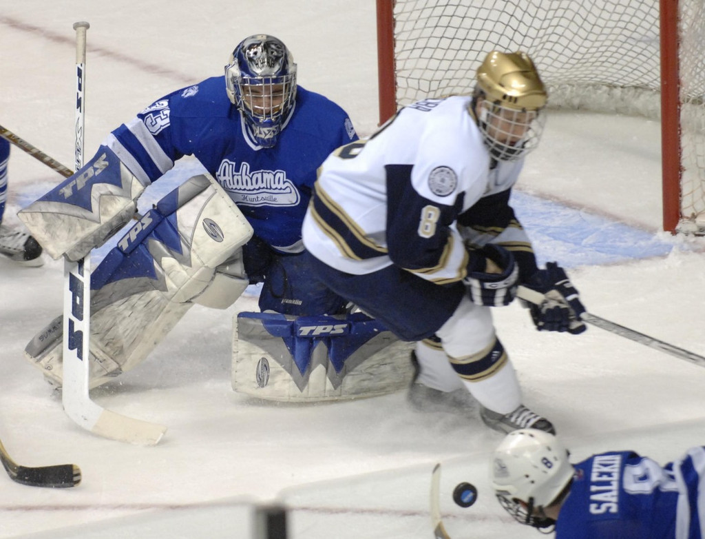 NCAA First Round - Notre Dame 3, Alabama-Huntsville 2 (2 OT)