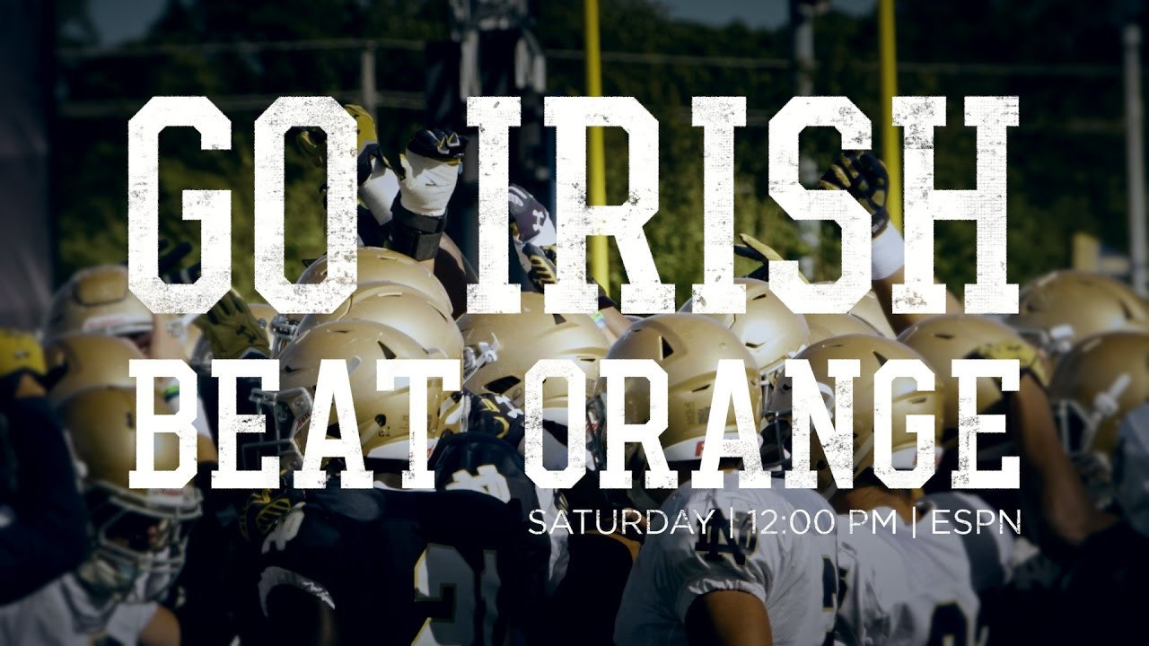 Go Irish, Beat Orange