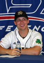 Wade Korpi had plenty to smile about after posting two wins and earning MVP honors at the 2006 BIG EAST Championship (photo by Pete LaFleur).