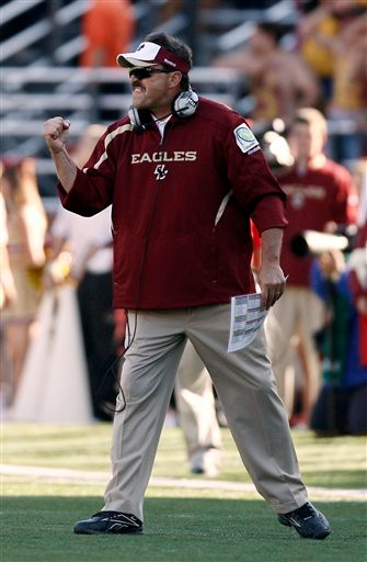 Boston College head coach Frank Spaziani's squad has been a tale of two teams this year - explosive at home, while struggling on the road.