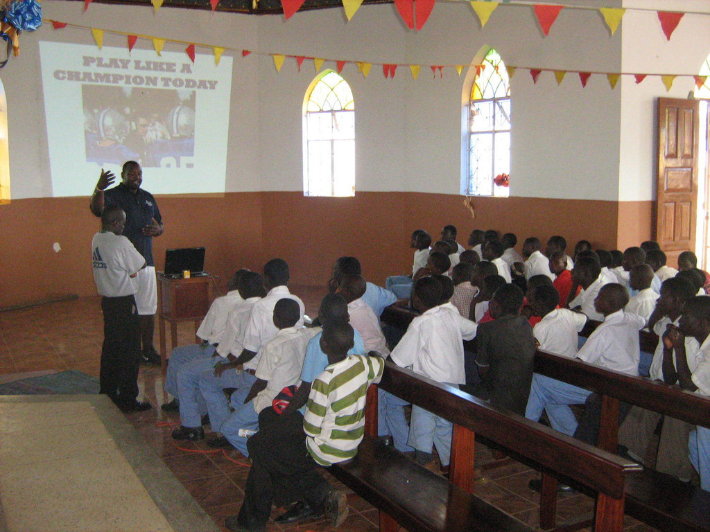 Monogram Winners Teach Ugandan Children To "Play Like A Champion Today"