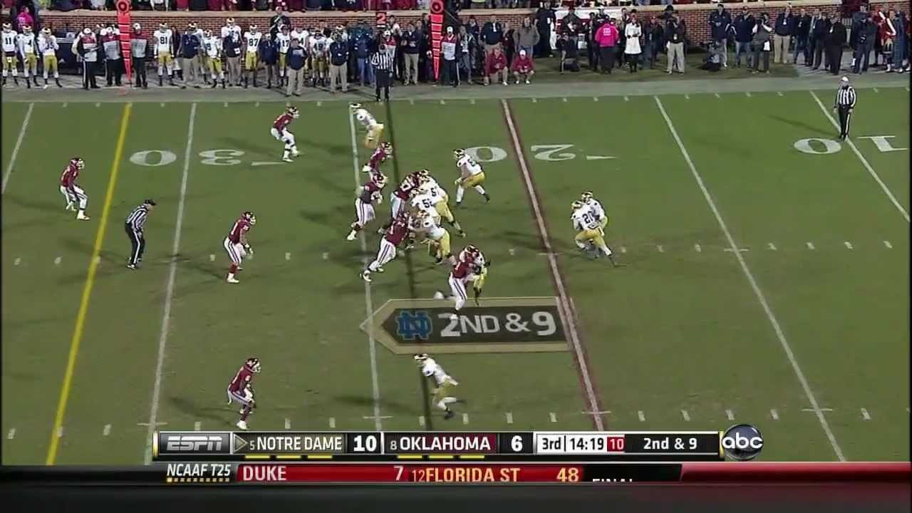 Notre Dame at Oklahoma Highlights