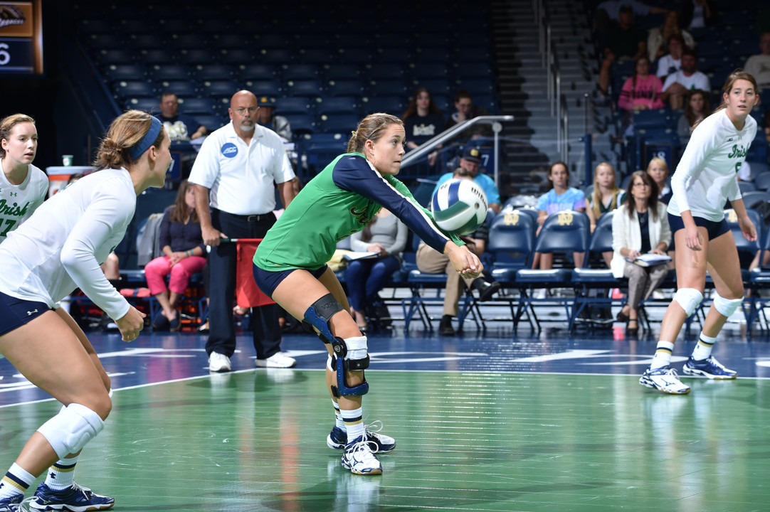 Freshman libero Natalie Johnson had a season-high 23 digs in her last outing at Virginia.