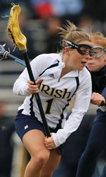 McKinney drives on a Georgetown defender.