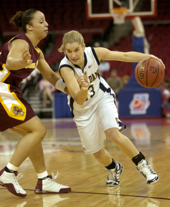 Senior Megan Duffy and the Irish take on Ferris State on Thursday.