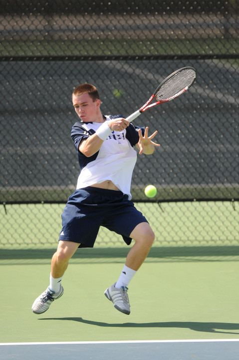 Freshman Greg Andrews won at fourth singles.