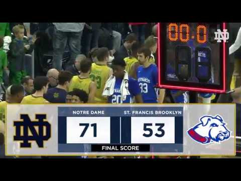 Highlights | @NDmbb vs. St. Francis Brooklyn (2017)