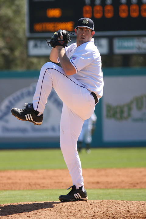 Freshman RHP Dan Slania picks up the first victory of his career.