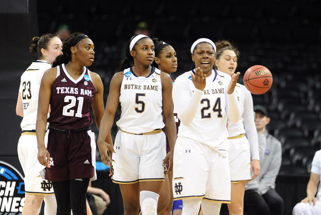 NCAA Sweet 16: ND WBB vs. Texas A&M (USATSI)