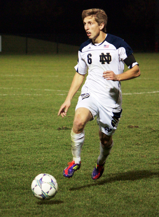 Greg Klazura has started 30 straight games at left back for the Fighting Irish.