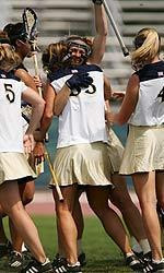 Junior Brittany Fox turned in the first three-goal game of her career in Notre Dame's 10-9 overtime loss at Vanderbilt.
