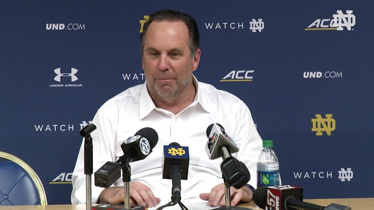 @NDMBB | Mike Brey Press Conference vs North Carolina 2018