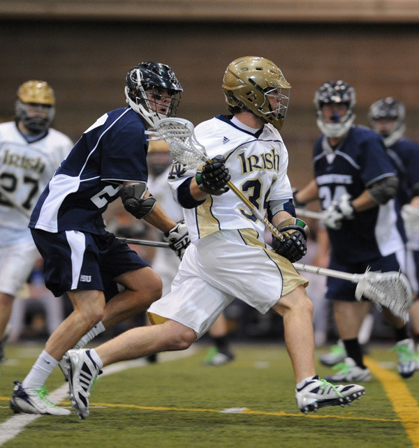Michael Podgajny led the Irish with two goals against North Carolina on Saturday.